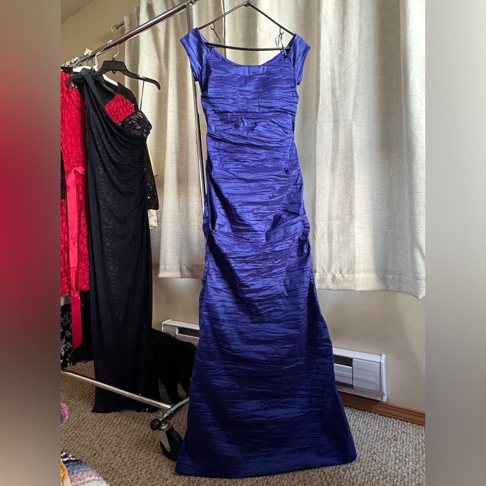 Alex Evenings Royal Blue Maxi Dress